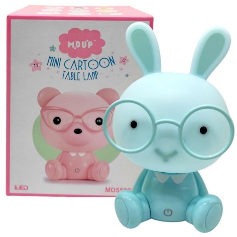 Нічник "Зайчик в окулярах" (СИНІЙ)