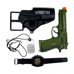 Набор военный арт. CH555A-4 (288шт/2) оружие, часы, короб. 17,5*3,8*12см