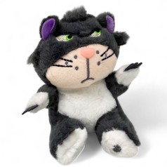 Мяка іграшка-брелок "Кіт", 12 см (СІРИЙ)