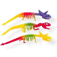 Резиновый браслет тянучка динозавр цветной