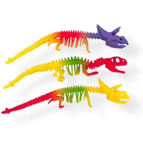 Резиновый браслет тянучка динозавр цветной