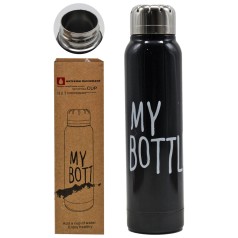 Термос металлический "My Bottle", 380 мл, черный
