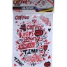 Наклейки декоративні для інтер'єру (А3), coffee