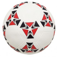 Мяч футбольний BT-FB-0306 білий з червоним