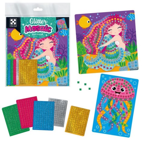Набор для творчества с блестящей мозаикой «Русалочка и Медуза»