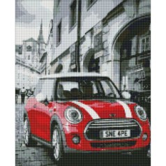 Алмазная мозаика "Mini Cooper" 40х50 см