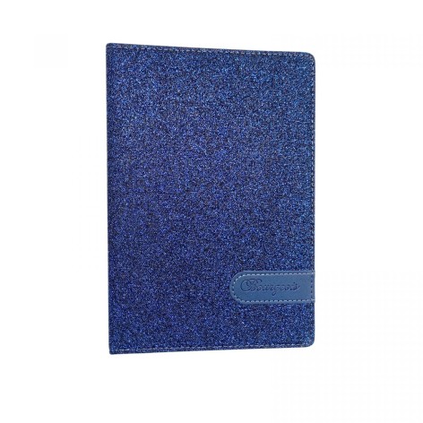 Блокнот Кожзам, А5, 80 листов, клетка (СИНИЙ)