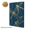 Картина по номерам с золочением поталью "DRAGONFLYʼS" 28*40 см