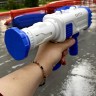 Пістолет з мильними бульбашками, 25 см (синій)