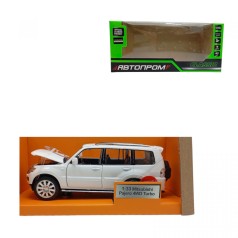 Машина мет. 1:33 "Mitsubishi Pajero 4WD капот, багажник Turbo", бат., свет, звук, откр. дверь