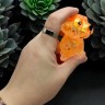 Антистрес "Песик", 7,5 см (Помаранчевий)
