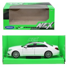 Машина металл Mercedes-Benz S-Class 1:24 белая