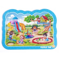 Игра развивающая (пазлы-вкладыши) "Детская площадка"