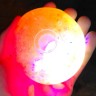 Сквиш пельмень 8,5см антистресс глитер с LED лампочкой и блестками