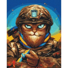 Картина по номерам "Мужественный Котик ©Марианна Пащук" ★★★