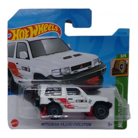 Hot Wheels mitsubishi pajero evolution white