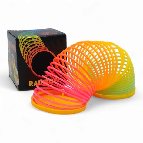 Пружинка-радуга и мікс, короб.7*7*7 см
