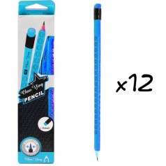 Простые карандаши "Chao Ying", 12 шт. (голубой)