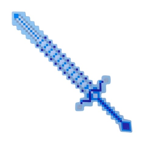 Меч Minecraft 50 см, світло блакитний