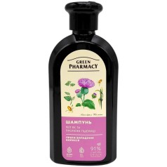 Шампунь "Green Pharmacy, репейник и протеины пшеницы" против выпадения волос (350 мл)