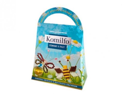 Набор для творчества "Komilfo: Бисерный брелок Пчёлка"