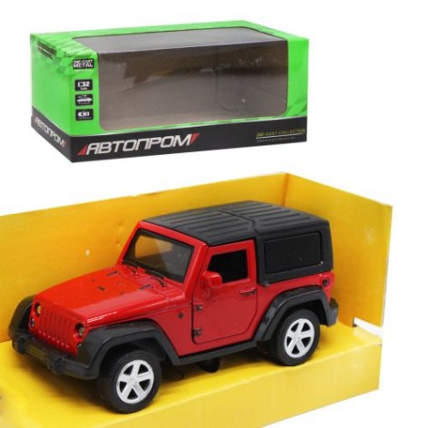 Машинка "Jeep Wrangler" із серії "Автопром", червоний