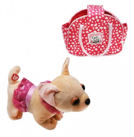 Собачка "Chi Chi Love" в сумочке, (в розовой юбочке)