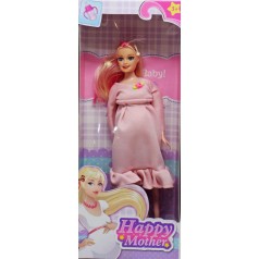 Беременная кукла "Happy Mother" в персиковом