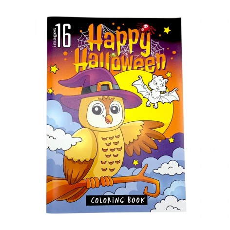 Раскраска, 210х297 мм, (HALLOWEEN СОВА)