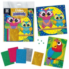 Набор для творчества с блестящей мозаикой «Сова и Попугай»