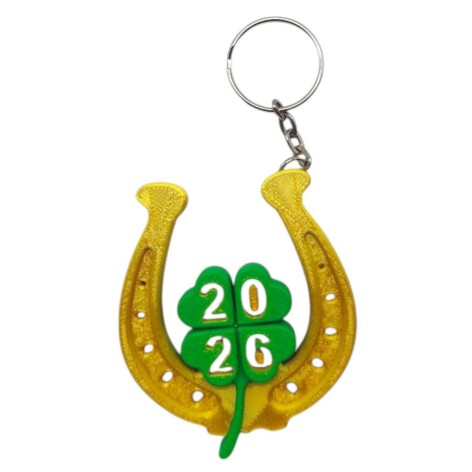 Брелок 3D печать "Подкова-2026"