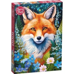Пазл "Лиса в цветах" 1000 эл