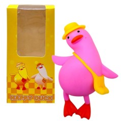Игрушка антистресс "Happy Duck" (РОЗОВЫЙ)