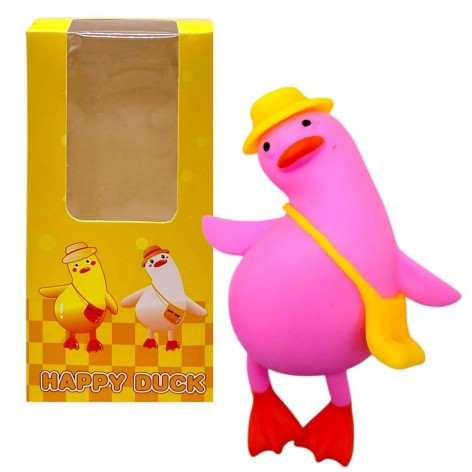 Игрушка антистресс "Happy Duck" (РОЗОВЫЙ)