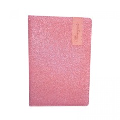 Блокнот Кожзам,А5, 80 листов, клетка (СВЕТЛО-РОЖЕВЫЙ)