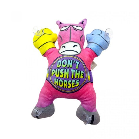 Игрушка мягконабивная Лошадь на липучках 22см(DON`T PUSH THE HORSES РОЗОВЫЙ)