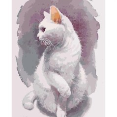 Картина по номерам "Нежный кот" ★★★★