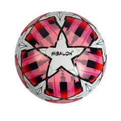 Мяч футбольный "Mibalon" №5, розовый (PVC)