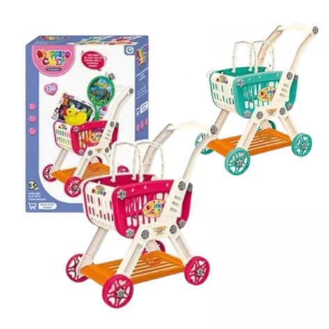 Тележка с продуктами, микс цветов. кор.55*13*36 см.