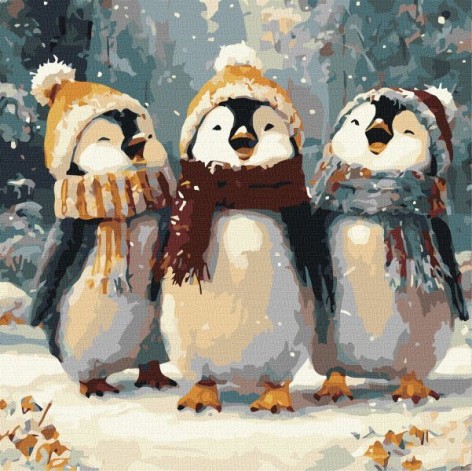 Картина по номерам - "Счастливое пение" ©art_selena_ua, 40х40см