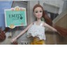 Кукла "Emily" на велосипеде с питомцем