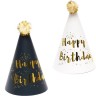 Детский колпак Happy birthday (ЧЕРНЫЙ)