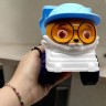 Пісочний набір 5 елементів (самоскид 26х11х15 см, граблі, лопатка, 2 формочки) блакитний