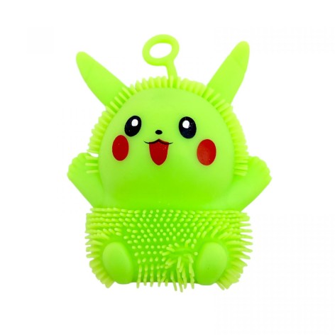 СВЕТЯЩИЙСЯ СИЛИКОНОВЫЙ АНИМЕ ПИКАЧУ 10 см. (ЗЕЛЕНЫЙ)