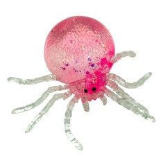 Антистресс жвачка-тянучка Паучок (розовый) 10см