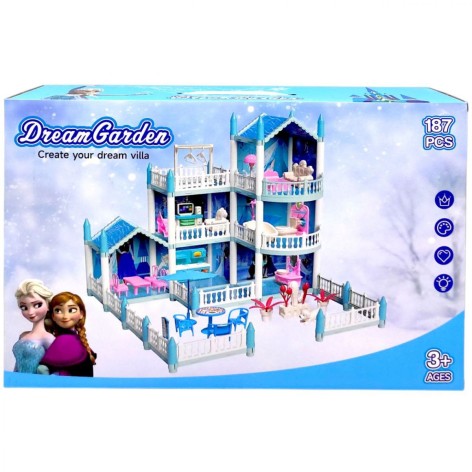 Кукольный домик с мебелью и аксессуарами