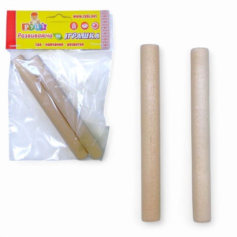 Пара деревянных Клавес (claves) (14,5 х 1,5 см)