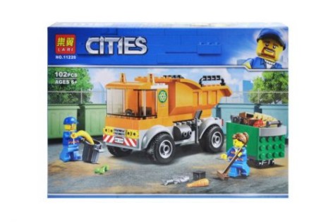 Конструктор "Cities: Мусоровоз" 102 детали
