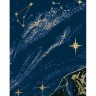 КАРТИНА ПО НОМЕРАМ С КРАСКАМИ МЕТАЛЛИК "созвездие" 40*50 см
