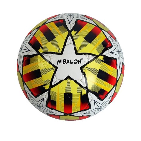 Мяч футбольный "Mibalon" №5, желтый (PVC)